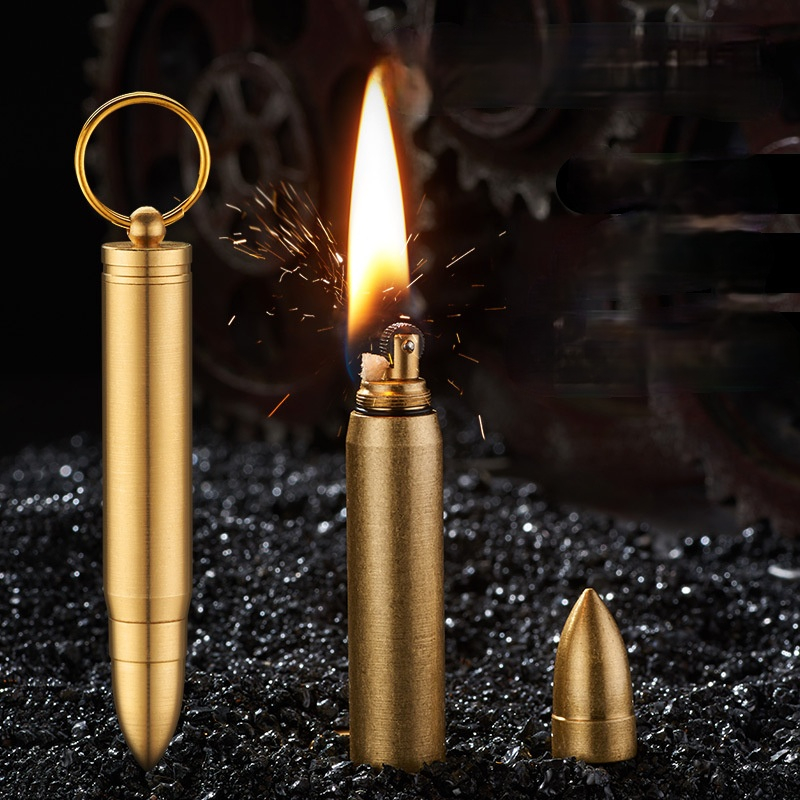 Bullet Shaped Copper Kerosen e - Dry Herb Vaping Accessories ulasan dan harga